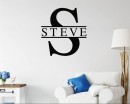 Personalized Name with Monogram Wall Decal